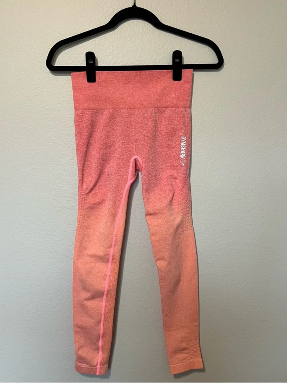 Gymshark Coral Pink Ombre Seamless Leggings - Picture 3 of 8